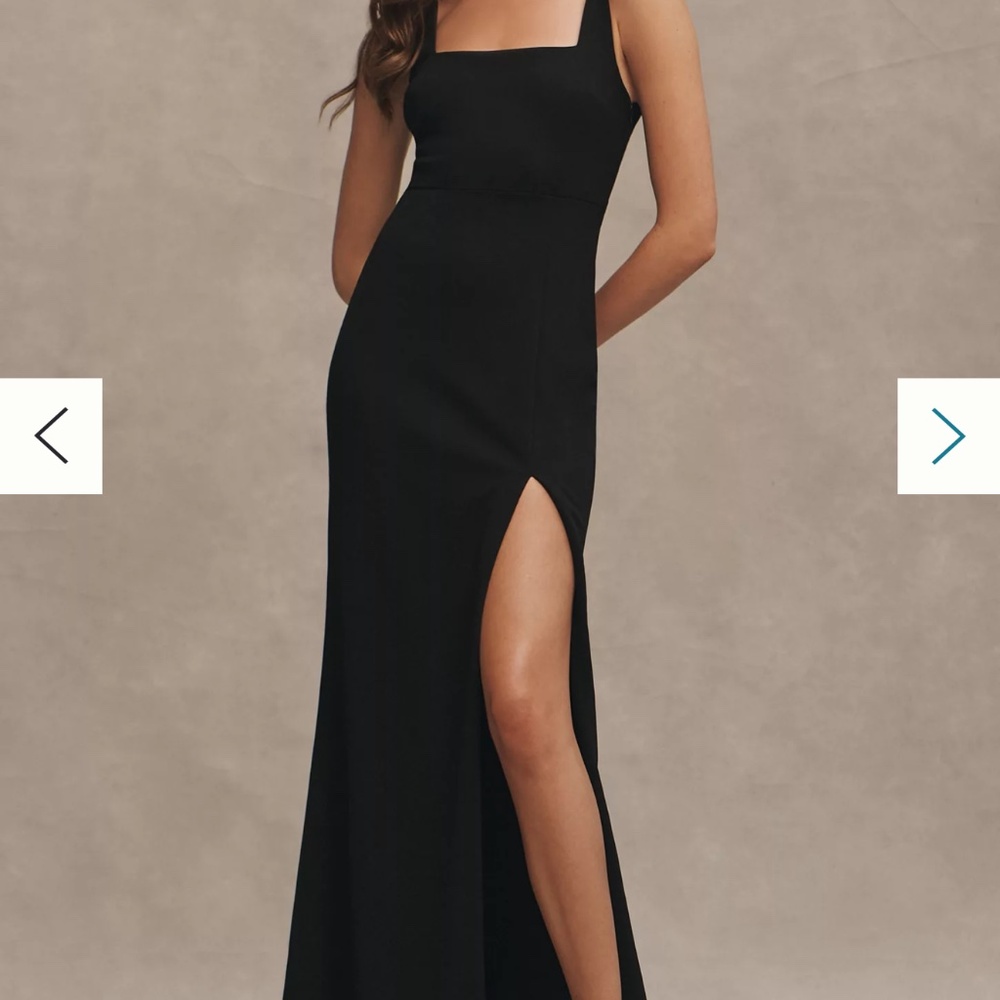 NWT BHLDN Blake Square-Neck Stretch Crepe Maxi Dress size 14